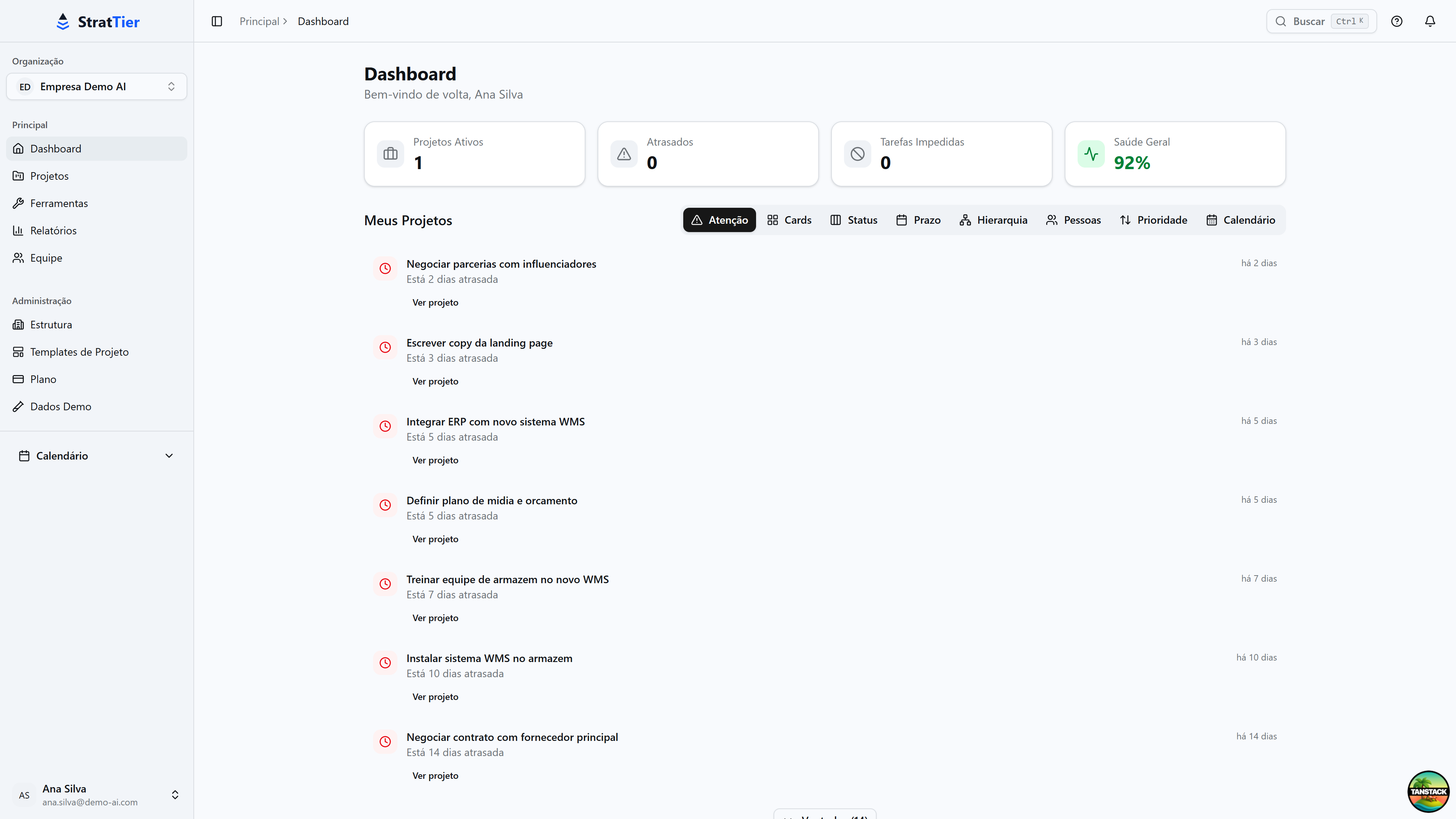 AI Copilot providing real-time project insights
